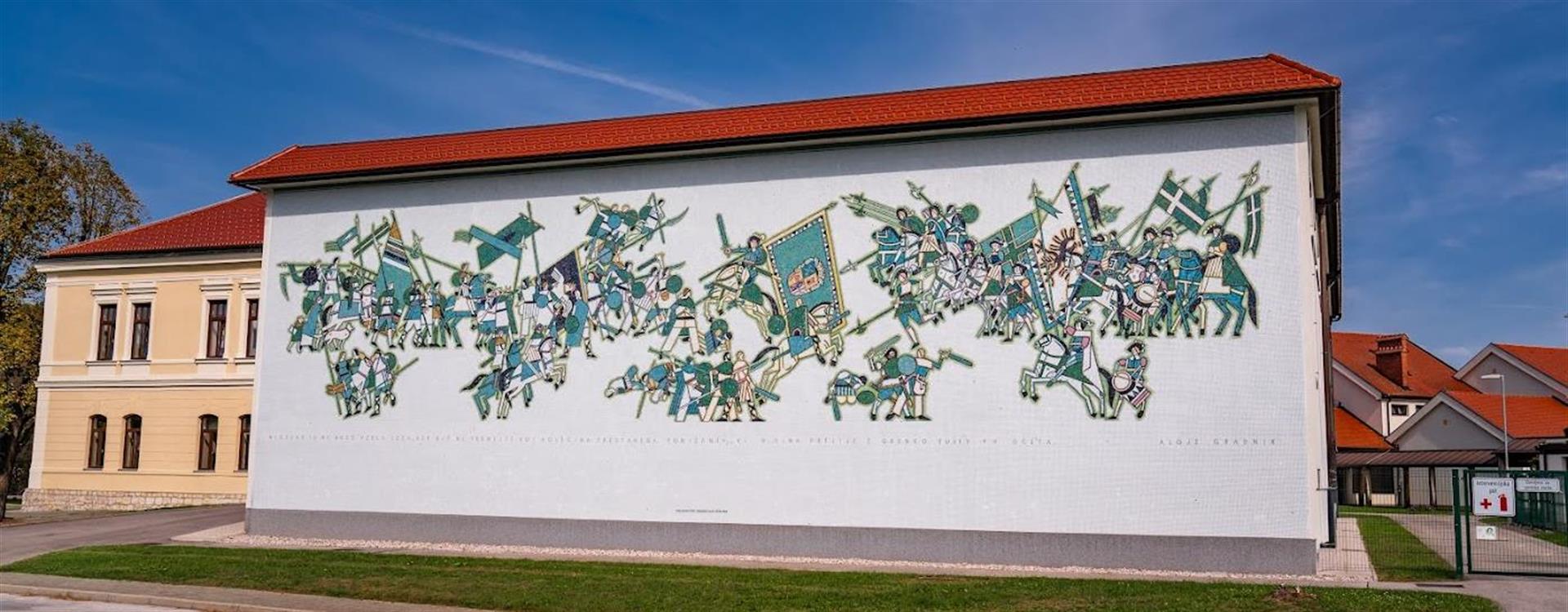 Mozaik na OŠ Jožeta Gorjupa Kostanjevica na Krki