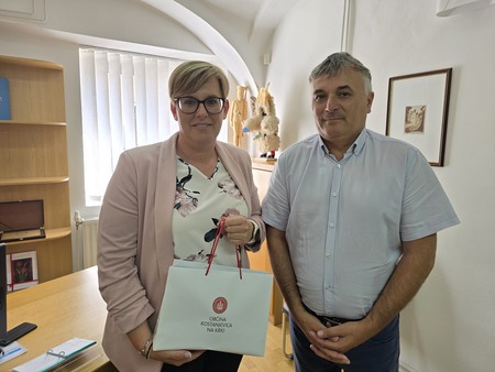 ga. Nadja Marn in župan, Robert Zagorc