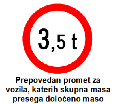 Prepoved 3,5t